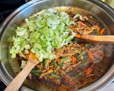 A picture of step 4 of Pancit Sotanghon Guisado (Stir-Fried Glass Noodles).