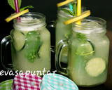 Foto del paso 1 de la receta: Agua de limón y pepino 🍋🥒🍋🥒🍃
