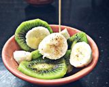 A picture of step 3 of Kiwi fruit salad.
