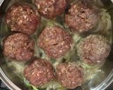 Foto del paso 4 de la receta: Albóndigas de cadera de res encebollada acompañada de tortilla española de espinaca y papa rústica