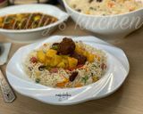 A picture of step 12 of Special butter,veg rice & italian meatball and potatoe soup.