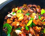 Hình bước làm 6 của món Bạch tuộc xào gừng cay