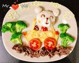 Hình bước làm 4 của món Cách trang trí cơm tối cho bé