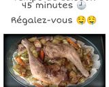 Une image de l'étape 4 de Cuisses de poulet et légumes rôtis.