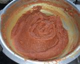 A picture of step 4 of Alphonso Mango burfi.