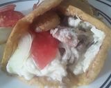Foto del paso 15 de la receta: Sándwich griego!!! a mi estilo... 😛🍅🌰🥒🍋🥩🌮🌯🍟😝😜