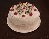 White Layer Cake with a Raspberry Swirl Cheesecake center layer and a Raspberry Cream Frosting recipe step 32 photo