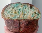 Foto langkah ke 20 dari resep Blue-Orange Sprinkles Sourdough Bread.