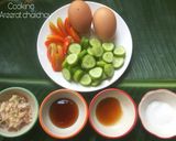 รูปขั้นตอนการทำที่ 1 ของ แตงกวาผัดไข่