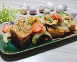 Hình bước làm 3 của món ĐẬU HỦ XÀO RAU CỦ SỐT TERIYAKI (Teriyaki tofu to yasai)