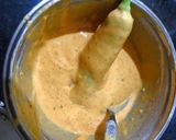 A picture of step 4 of Stuffed Mirchi Bhaji.
