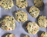 A picture of step 6 of Turkish Savory Pastry with spinach, red pepper and cheese.