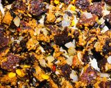 A picture of step 5 of Chipotle Black Bean Burger Soup 🥣.