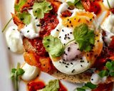A picture of step 3 of Masala Mackerel Fillets & Poached Egg On Toast.