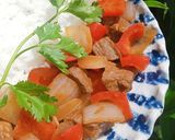Hình bước làm 6 của món Cơm bò lúc lắc