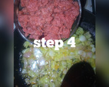 A picture of step 5 of Aisha's Special stir fry noodles with minced meat and sunny side up egg.