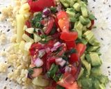 Une image de l'étape 4 de Tomate, coriandre et citron vert.
