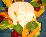 Foto del paso 8 de la receta: Ensalada de cogollos con mango y cerezas a la plancha
