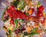 A picture of step 7 of Vegetables Fried Rice.