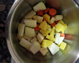 Foto del paso 1 de la receta: Puré de verduras con conejo para bebé