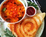 बटर मसाला डोसा विथ साम्बर (Butter masala dosa with samber recipe in hindi) रेसिपी चरण 10 फोटो