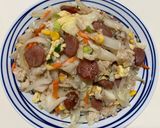 A picture of step 7 of Cabbage and Onion Sausage Fried Rice.