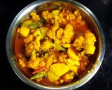 আলু ফুলকপির তরকারি (Aloo Fulkopir tarkari recipe in bengali) রেসিপির ধাপ 4 ছবি