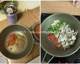 增肌減脂—蕃茄雞胸肉炒菜梗的食譜步驟3照片