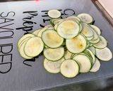 Une image de l'étape 5 de Gratin de navet blanc et courgette au jambon cru et emmental.