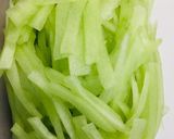 Hình bước làm 1 của món Gỏi dưa lưới xanh