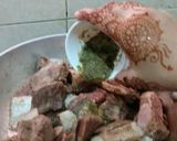 A picture of step 3 of Chanp Boti Masala.