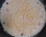 รูปขั้นตอนการทำที่ 4 ของ Carbonara Mushroom Spaghetti แบบง่ายๆ