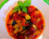 Lecsó cukkinivel, baconnel recept fázis 6 fotója