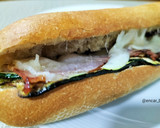 Foto del paso 6 de la receta: Bocadillo número 3 (calabacín, bacon y queso)