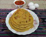 A picture of step 4 of Egg Pancakes.