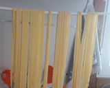 Foto del paso 5 de la receta: Fetuccini con panceta y guisantes (pasta fresca)