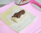Foto langkah ke 2 dari resep Roti Panggang Pisang Nutella.