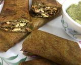A picture of step 7 of Stuffed Whole Moong Dal Dosa.