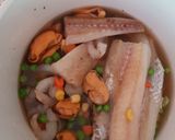 A picture of step 1 of My Sea food Delight 😀.
