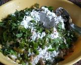 A picture of step 2 of # Monsoon season # corn rice kabaab.