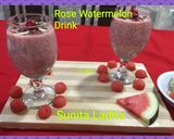 रोज़ वाटरमेलन ड्रिंक (rose watermelon drink recipe in Hindi) रेसिपी चरण 13 फोटो