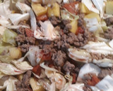 A picture of step 2 of Cabbage with Beef and Potatoes.