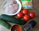 Cukkinis -csirkés rakottas recept fázis 1 fotója