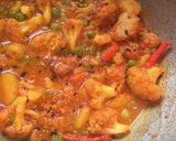 A picture of step 6 of Aloo Gobi Matar.
