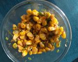 A picture of step 3 of Mix daal Mexican wrap.