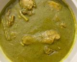 A picture of step 10 of Sohanjana and chicken in coconut green curry.