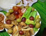 A picture of step 2 of Cesar salad.