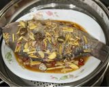 Gambar langkah 4 resipi Ikan Bayan Kukus Sos Tiram Asam Boi.
