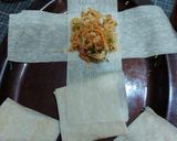 A picture of step 2 of Chinese Cheese Parcels.