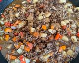 A picture of step 6 of Filipino Beef Giniling.